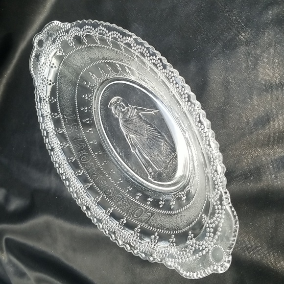 EAPG Adams & Co. Loves Request Is Pickles Roman Medallion Dish - Picture 16 of 17